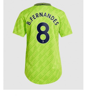 Manchester United Bruno Fernandes #8 Tredjedrakt Kvinner 2022-23 Kortermet